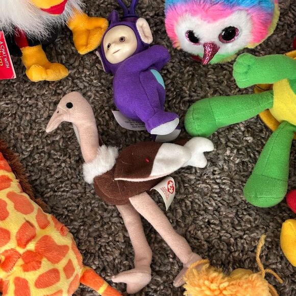 Lot of TY Beanie Babies Plush + Teletubbies Keychains Vintage Mixed Toys - Picture 3 of 14